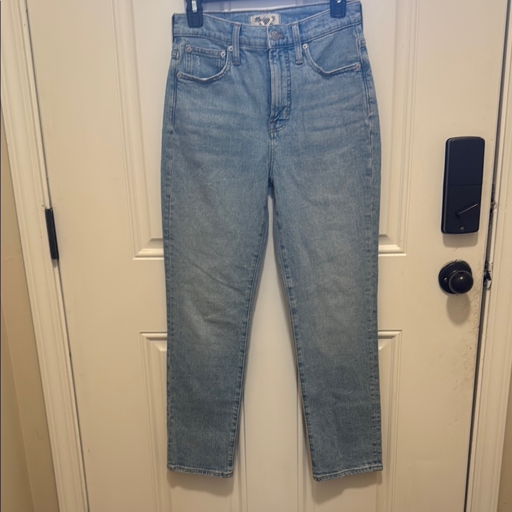 Madewell Blue Straight Leg Jeans Classic Style